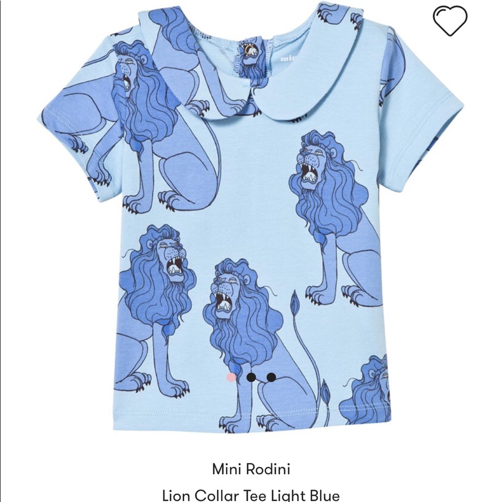 Mini Rodini - Lion Collar Tee.